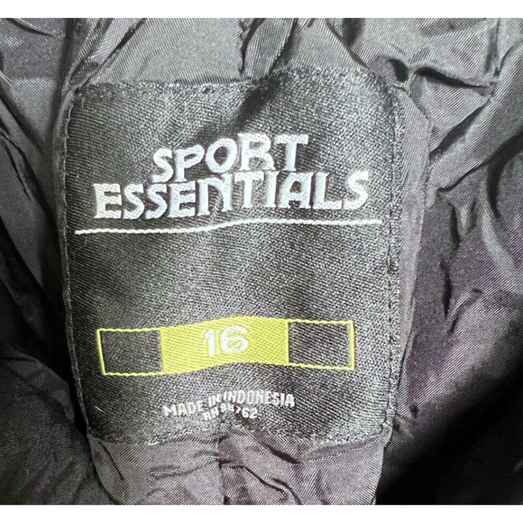 Sport Essentials Snow Ski Pants Insulated Waterproof Unisex Kids Black Size 16 - Picture 4 of 5
